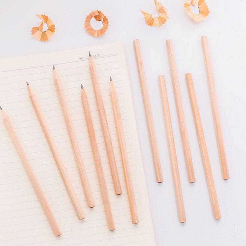 Wood Pencil HB Black Hexagonal Non-Toxic Standard Pencil Cute Stationery Office School Supplies
