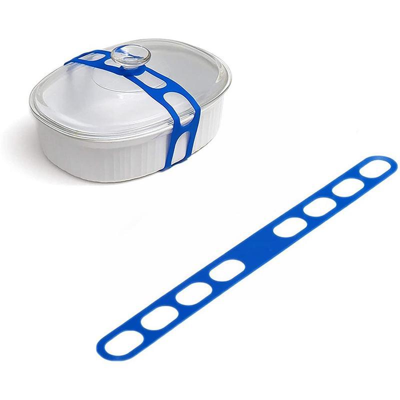 Crockpot Deksel Strap Herbruikbare Universele Deksel Behoud Lunch Crock Bundeling Voorkomen Bandjes Riem Doos Opslag Riem Deksel Pot Sli X3M5