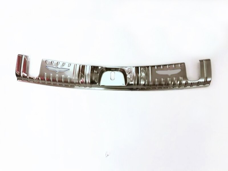 For Jeep Compass Exterior Accessories Rear Trunk Boot Bumper Guard Sill Plate Protective Cover Molding Steel