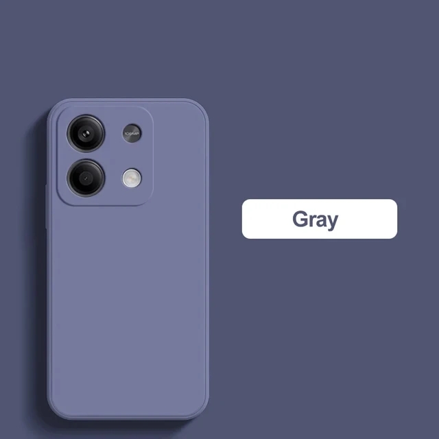 Custodia redmi note 13 pro 4g in silicone liquido morbido tpu quadrato per xiaomi redmi note 13, note 13 pro plus, note 13 pro 4g.