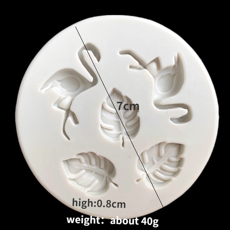 Fondant Animal Silicone Mold 3D Safari Cookie Baking Mold Silicone Baking Pan for Pastry Cake Decoration Kitchen Accessories: E-Flamingo