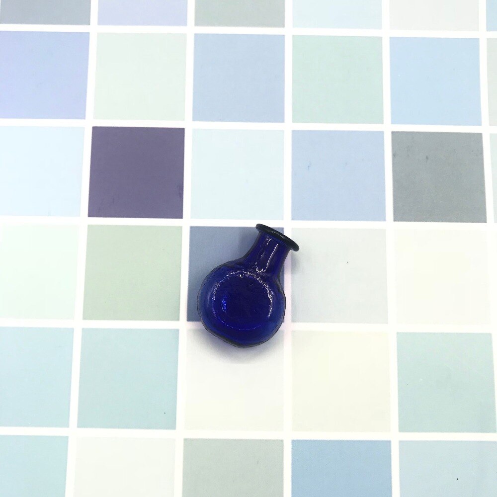 Collier à faire-même bouteilles en liège | Mini bouteilles, verre plat 9 couleurs, pendentifs, pendentif bouteilles pour mariage, bocaux , flacon bijoux à la 50 pièces: blue