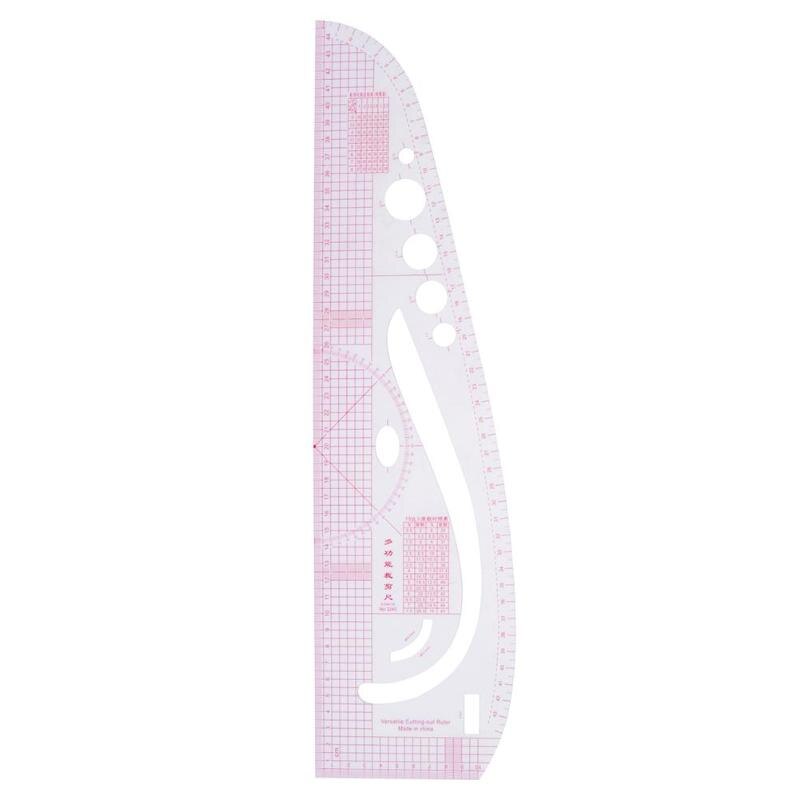 6Pcs Multifunctionele Naaister Sample Heerser Metrische Curve Snijden Mouw Maatstaf Diy Handwerk Kleermaker Heerser Meetlint Naaien Tool