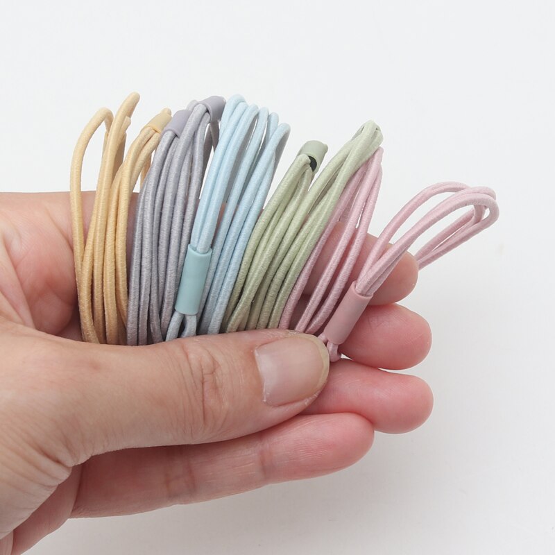 Lot De 50 élastiques à Cheveux Pour Enfants - Tissu Coloré - Neuf Avec étiquettes