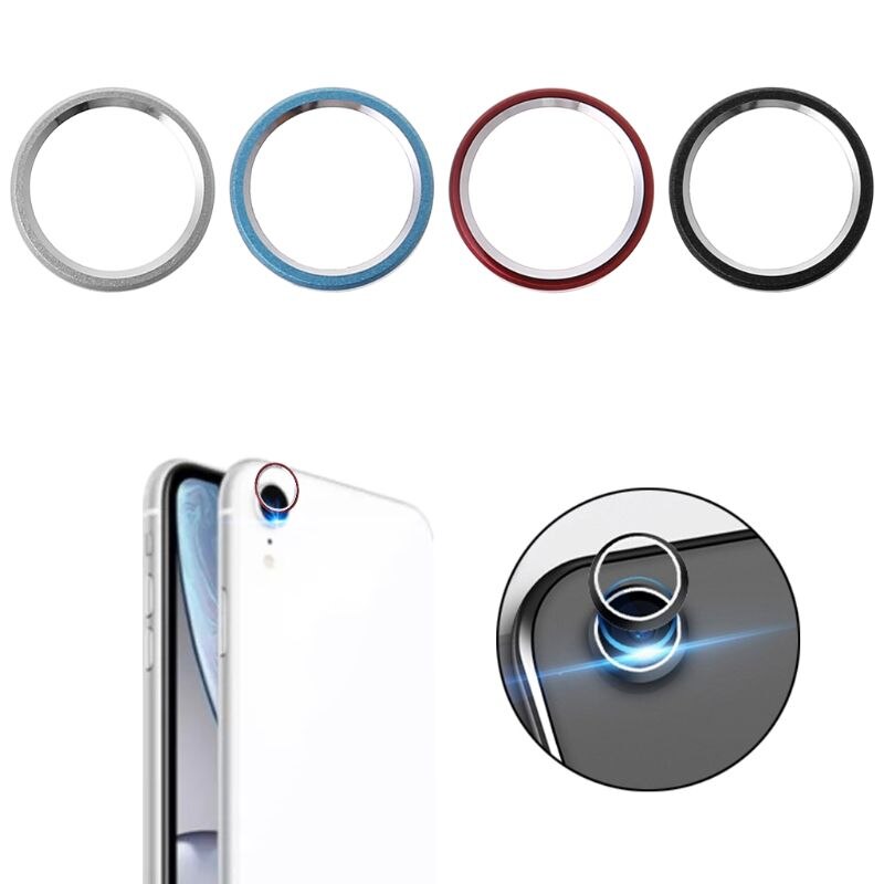 4 kleuren Optionele Rear Lens Beschermende Ring Bumper Cover Camera Len Screen Protector Case Metal voor Apple iPhone XR