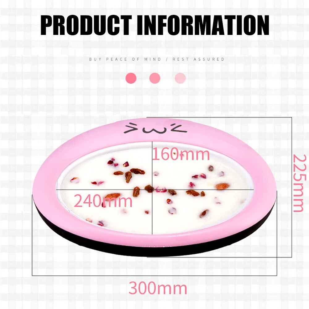 Cartoon Mini Fried Ice Cream Yogurt Making Machine Fruit Roll Maker Pan Summer Cool Ice Make Ice For Kids Pink
