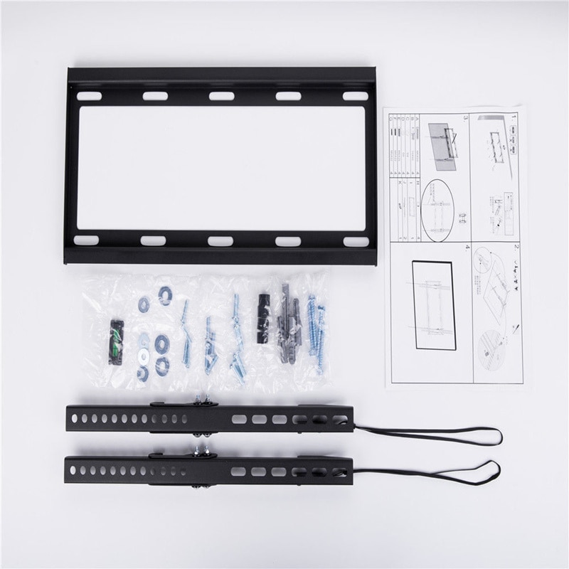 General Ultra Slim Plasma Tilted TV Mount Monitor LCD LED HD TV Stand Wall Mount Bracket Fit for 26"-55" Max Support 40KG Weight