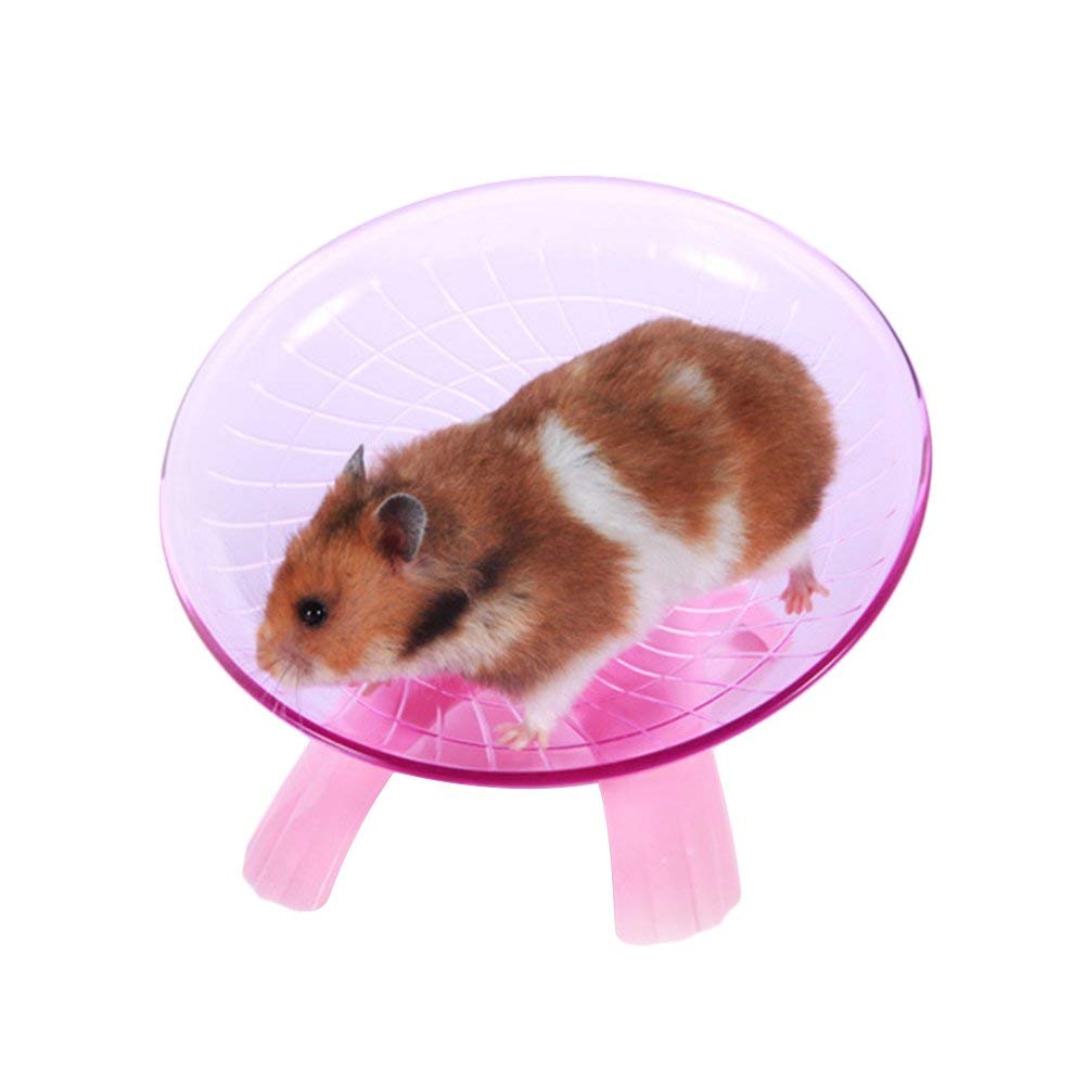 Hamster Vliegende Schotel Stille Running Oefening Wiel voor Gerbil Rat Chinchilla Cavia Eekhoorn Kleine Dieren