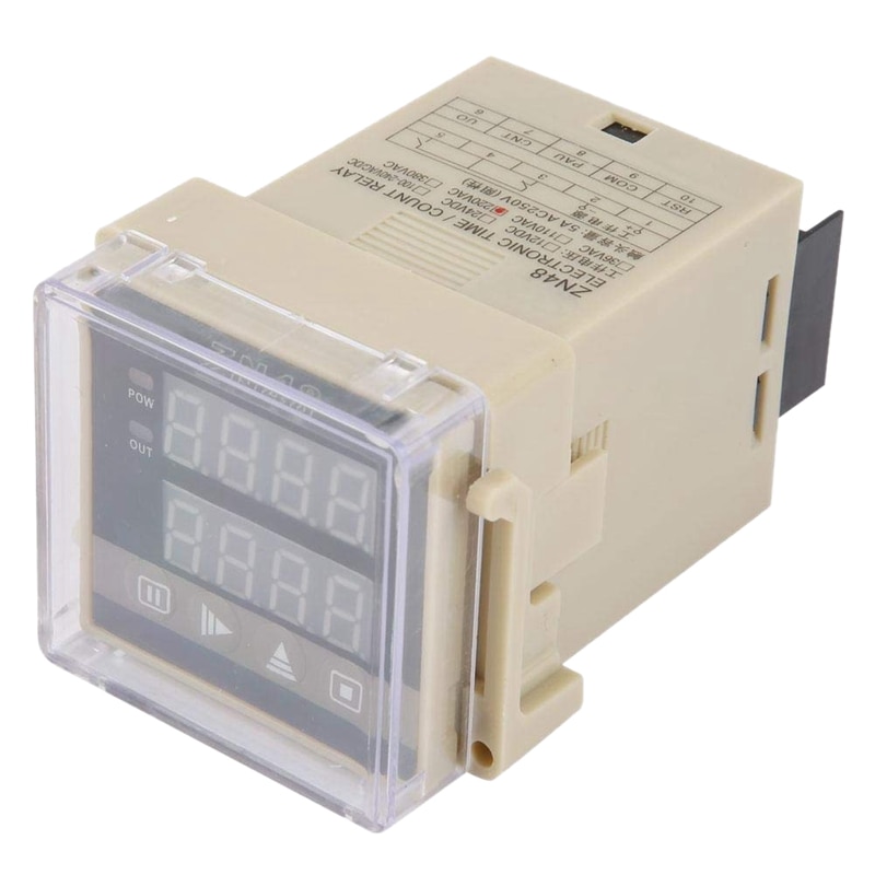ZN48 AC220V Digitale Tijdrelais Counter Multifunctionele Roterende Snelheid Frequentie Meter