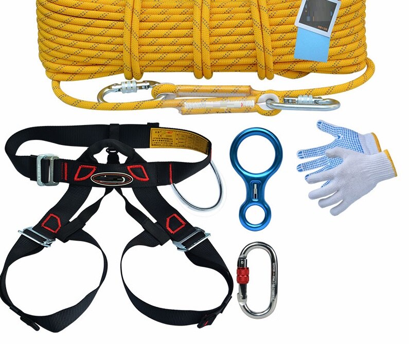 Aerial Rope Kit 15-30M 2700KG 10.5MM fast descend rope aerial work... – Vicedeal