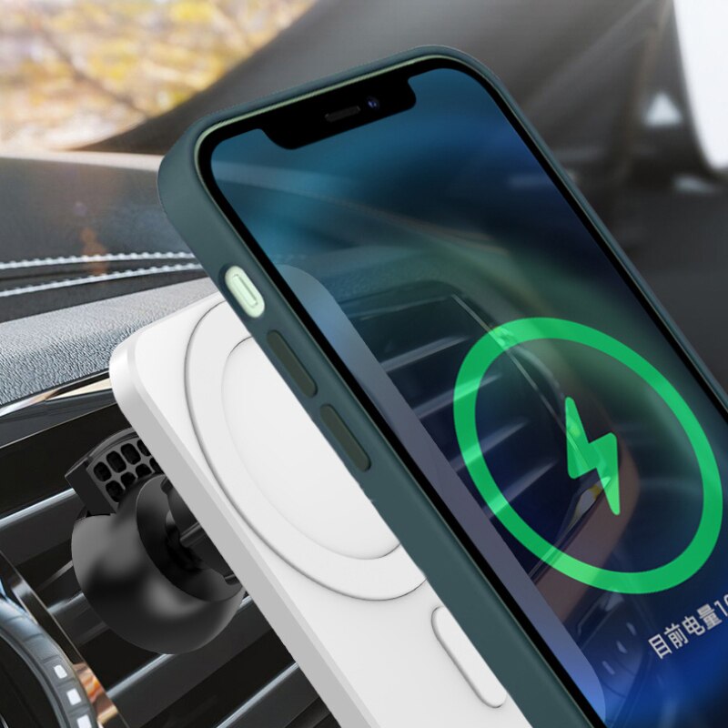 15W Magnetic Wireless Car Charger Mount Fast Charging Wireless Charger Car Phone Holder For IPhone 12 12 Pro 12 Pro Max