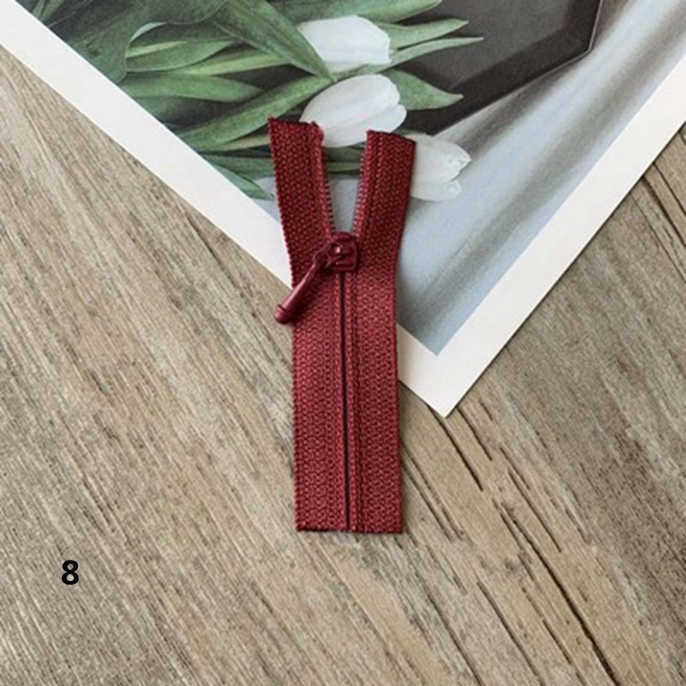 5pcs Invisible Mini Zippers Doll Clothing Zipper DIY Handmade Sewing Scrapbooking Garment Applique DIY Doll Clothes Accessories: 8