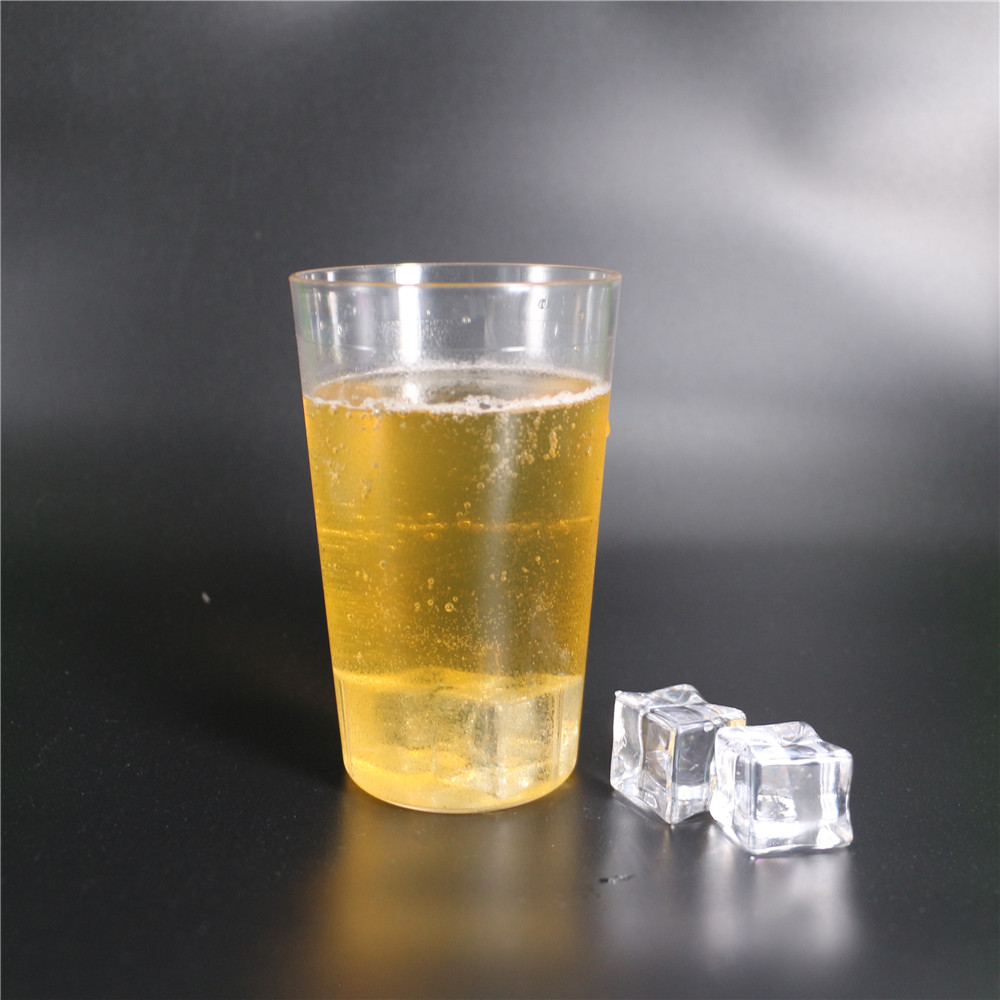 Stackable Restaurant Beverage cup Shatter-Resistant Clear Plastic Tumbler, 9.5 oz. (Pack of 16)