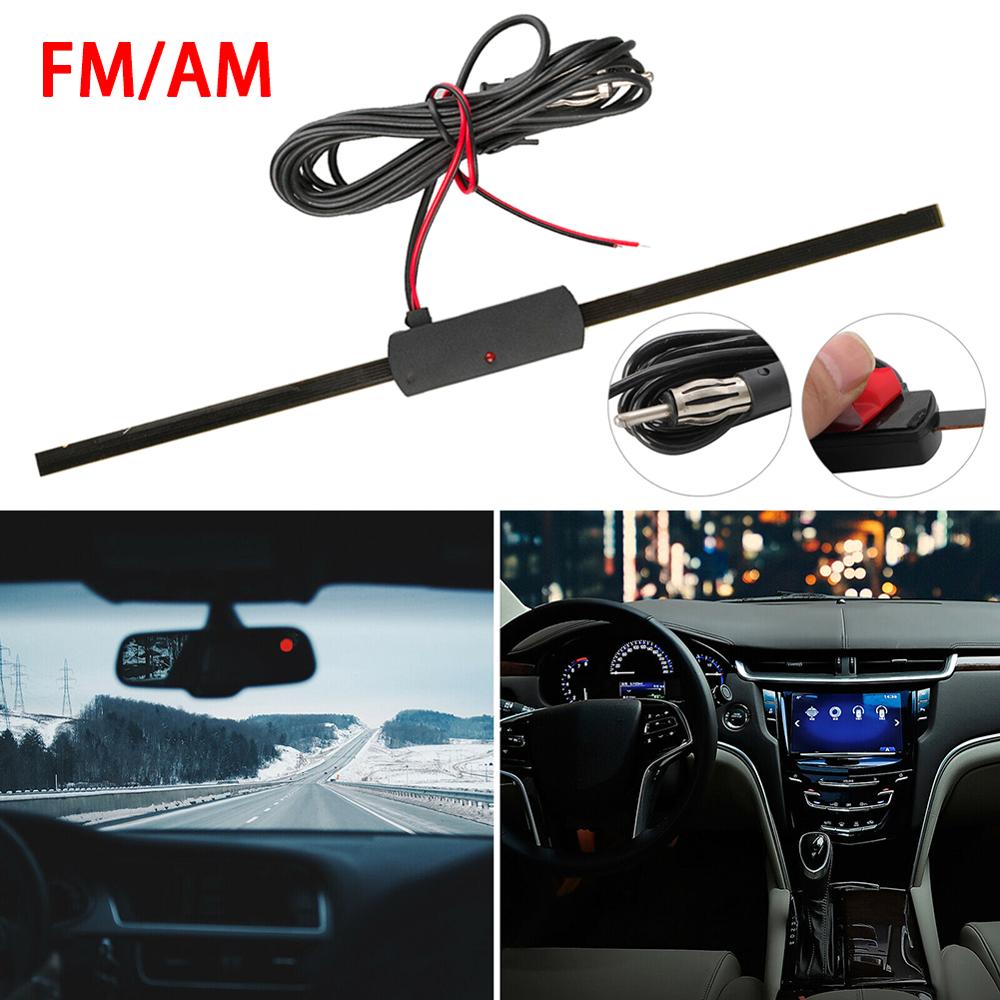 Universele Auto Voorruit Elektronica Voor Auto &#39;S Antenne AM-FM Radio Non-Directionele Auto Antenne 12 Volt Fm Anteni Accessoire