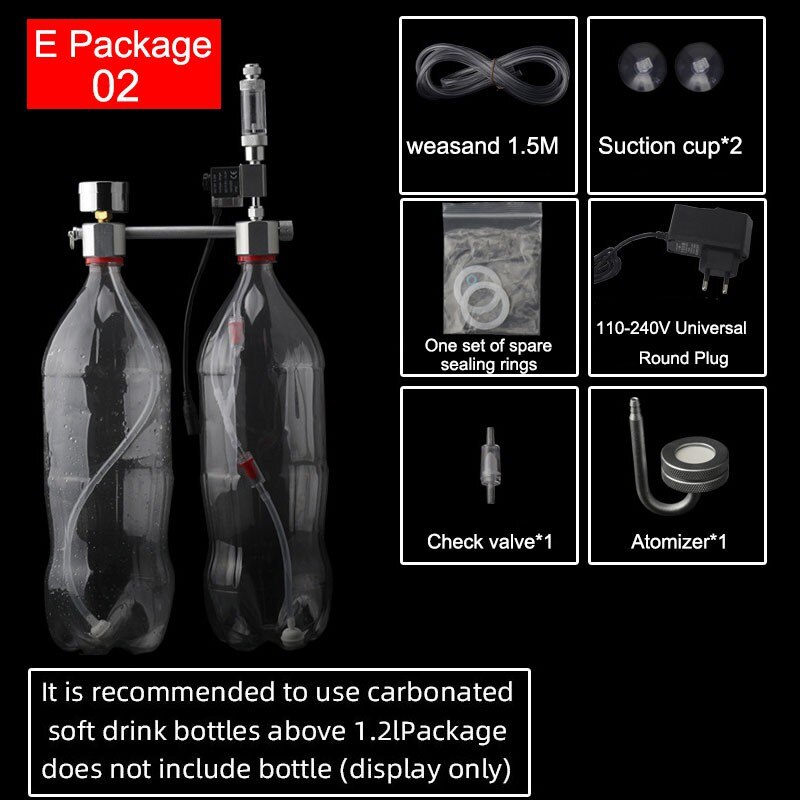 DIY Aquarium Carbon Dioxide Ggenerator Set Homemade Waterweed CO2 Solenoid Valve Cylinder Aquarium Accessories