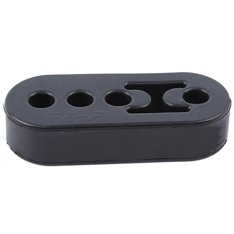 11cm staffe di montaggio in gomma per tubo di scarico regolabili universali a 4 fori per auto, parti di ricambio per auto: Nero