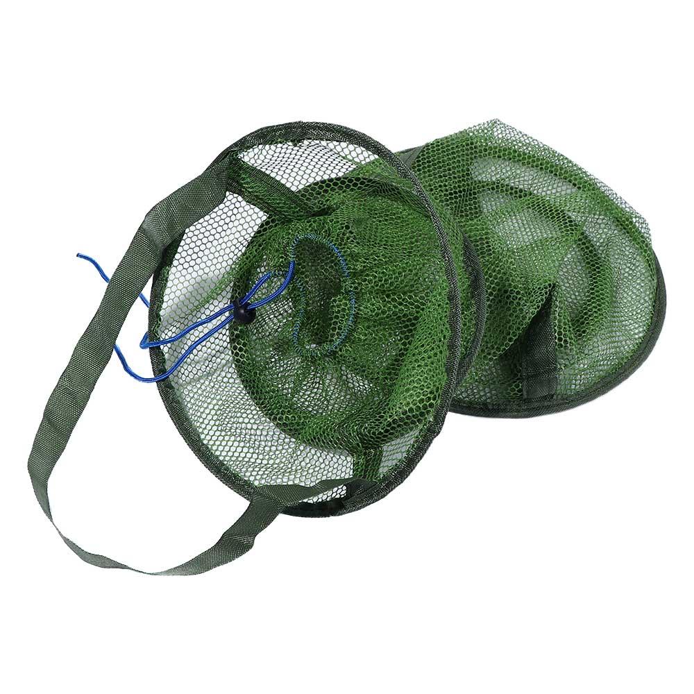 Jaula de almacenamiento, trampa de pesca, red plegable, accesorios para peces, red de aterrizaje, jaula de malla para peces y camarones, red de pesca, cesta de pesca