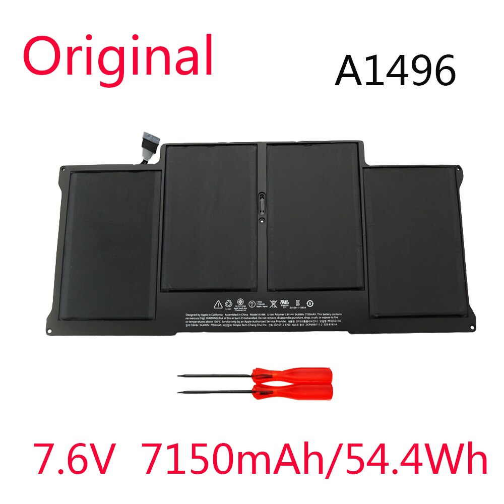 7,6 V 7150mAh A1496 Original Neue Batterie Für Für Apple MacBook Air 13 "A1466 A1496 MD760LL/EINE MD761CH/A