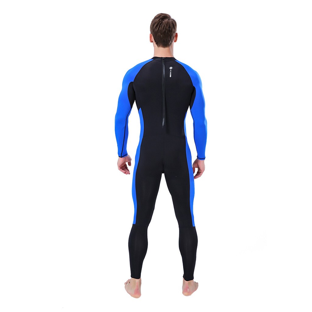 Men's Rash Guard Shirt Mens Long Sleeved T-Shirt Swimwear Wakeboard Floatsuit WetSuit Full Body Suit UV Swimming RashGuard Blue
