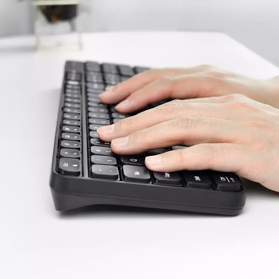 MIIIW Wireless Keyboard Mouse Set 104 Keys With USB Receiver 2.4GHz Mute Office Mouse Keyboard for PC