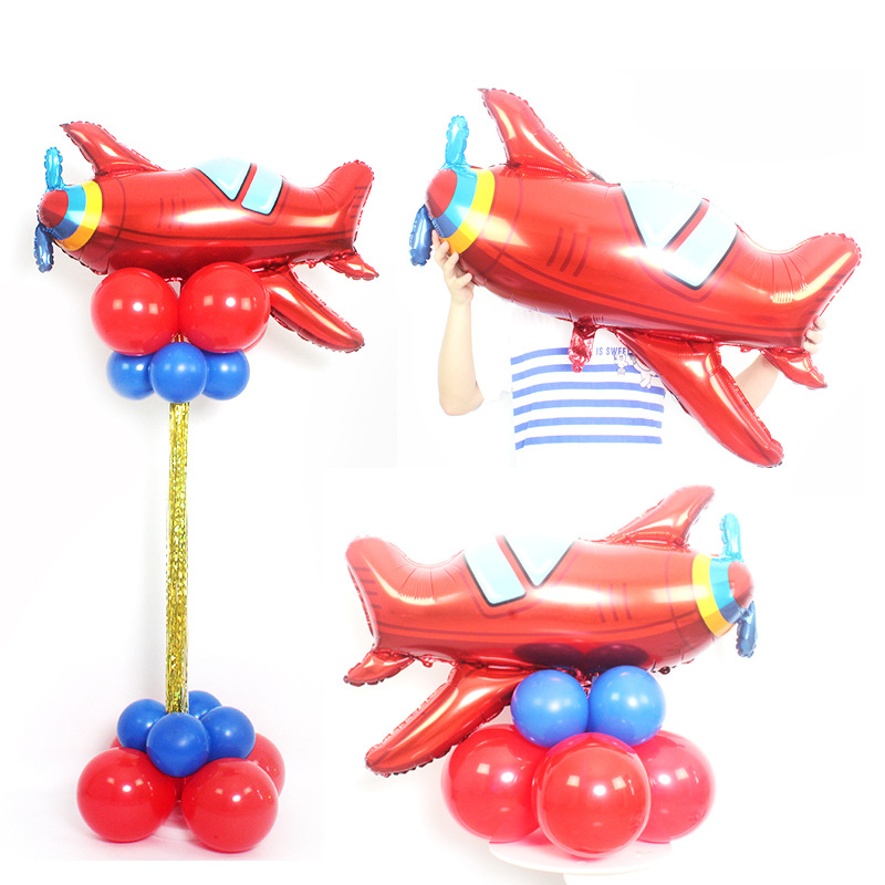 Gutt fly leketøy bursdag bryllup dekor tema låve bursdagsfest forsyninger luft globos tegneserie hatt