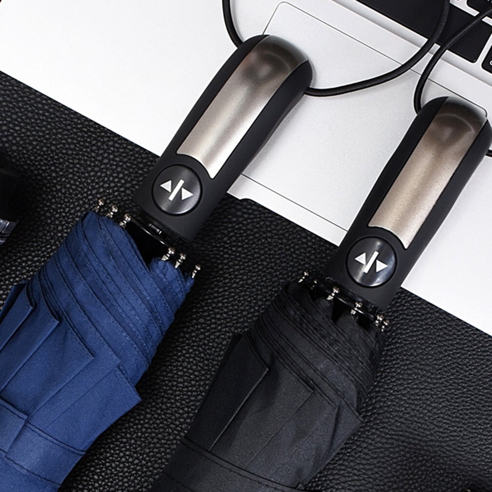 Ultra-light Fully Automatic Prevent Wind Rain Three-fold 10 Ribs Foldable Portable Practical Windproof Umbrella