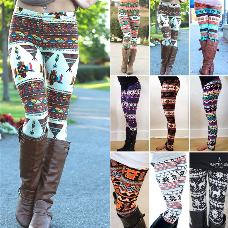 Schneeflocke Dünne Gestrickte lässig Hohe Taille Baumwolle Sport Lauf Hosen Ein Stück Warme Frauen Kleidung Winter Polyester