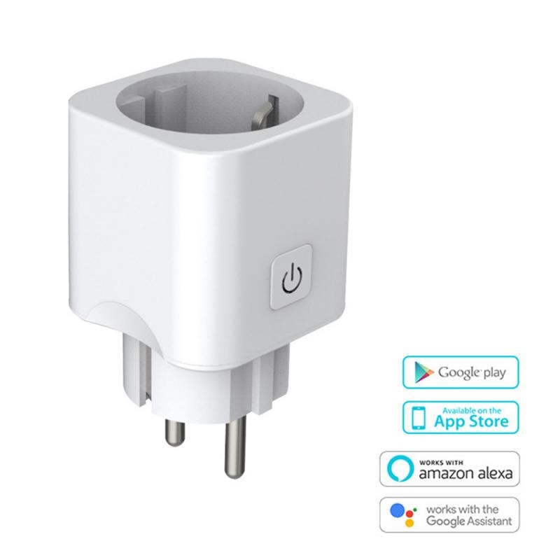 8Pcs/1Pcs Wifi Smart Socket Ewelink Voice Control Met Alexa Google Thuis Mini Ifttt Smart Home Eu plug Draadloze Stopcontact