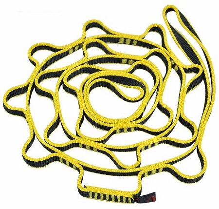 110--180CM 2200 KG 16 MM 3 MM Outdoor klimmen touw sling veiligheid air chrysant Yoga dragen platte band ring touw ketting