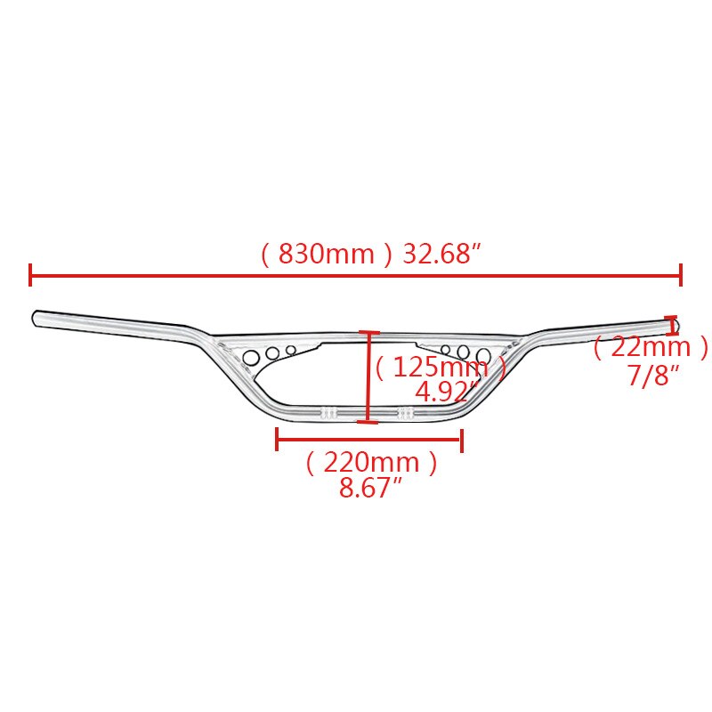 22mm 7/8 "  or 25mm 1 " styre motorcykelstyre retro draghandtag z bar för harley 1200 883 chopper bobber cafe racer: B 22mm svarta