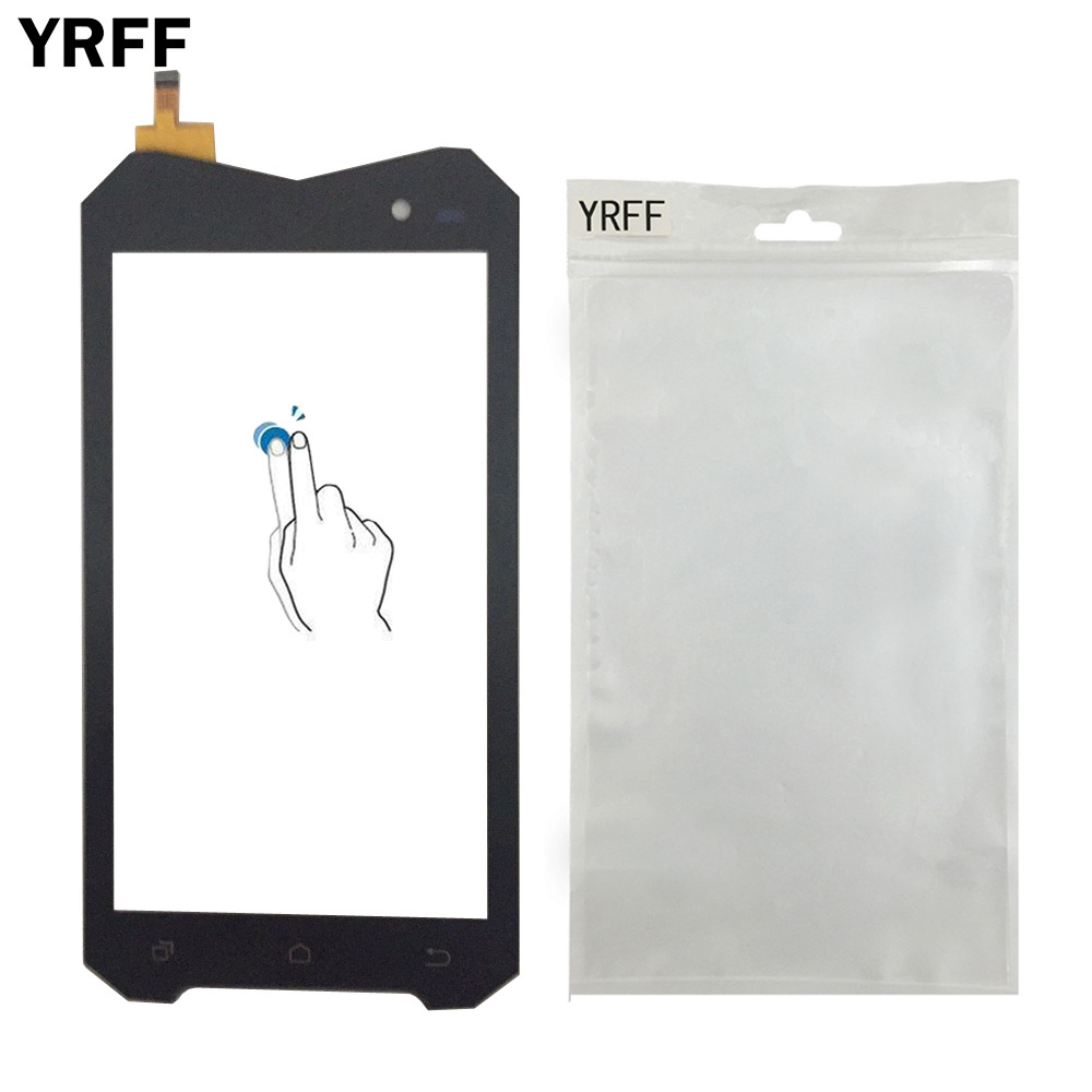 Vidrio táctil frontal para teléfono móvil para Geotel A1 3G pantalla táctil digitalizador Panel de cristal Sensor de lente herramientas táctil + adhesivo