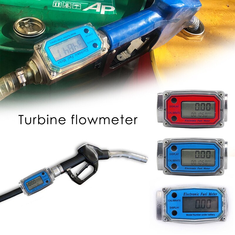 Benzin Methanol Wasser Durchflussmesser Digitalen Meter Zähler Alkohol Caudalimetro Kraftstoff Fluss Sensor Anzeige Gauge