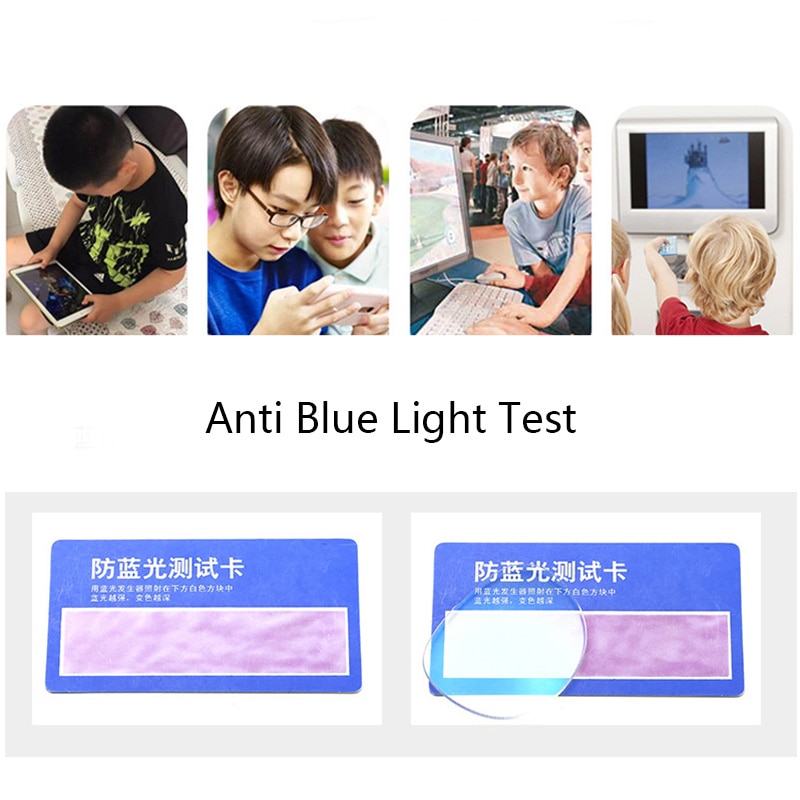 Rbenn sininen valo estää lasten lasit neliön silikonikehys silmälasit pojat tytöt anti blue light tietokonelasit