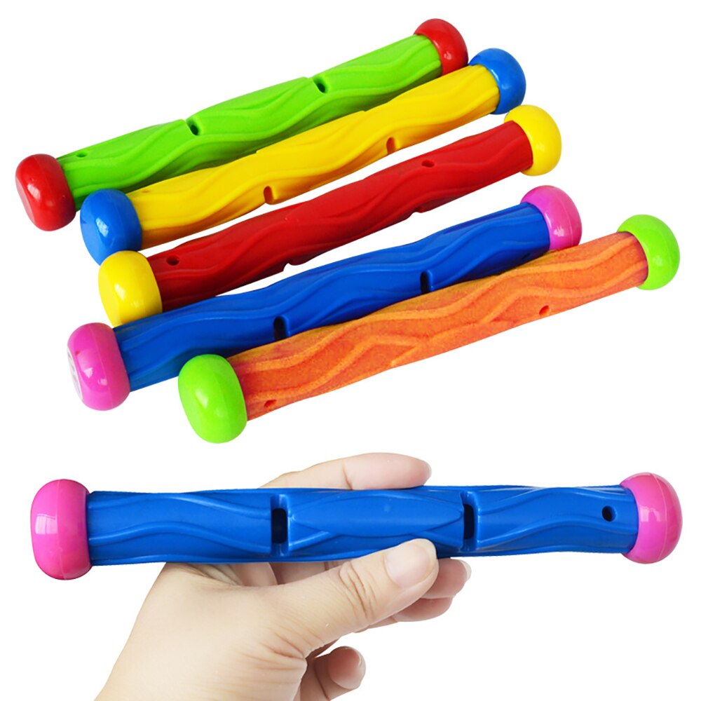 5 Pcs Onderwater Zwemmen Duiken Zwembad Speelgoed Multicolor Duiken Stok Speelgoed Onder Water Games Training Duiken Sticks Grappig Spel Speelgoed