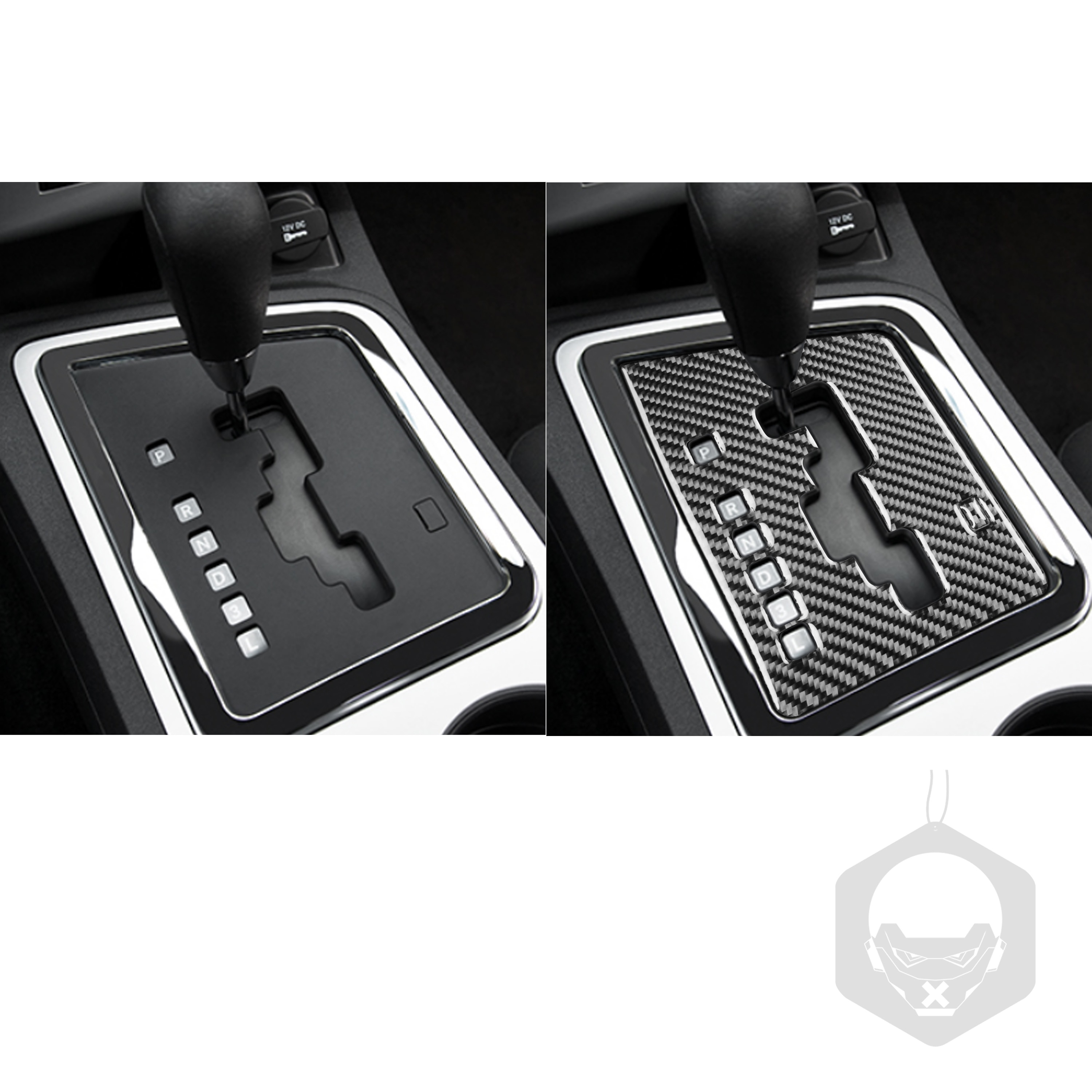 Voor Dodge Challenger Carbon Fiber Gear Shift Cover Trim Sticker Auto Styling Interieur Gemodificeerde Accessoires Hellcats