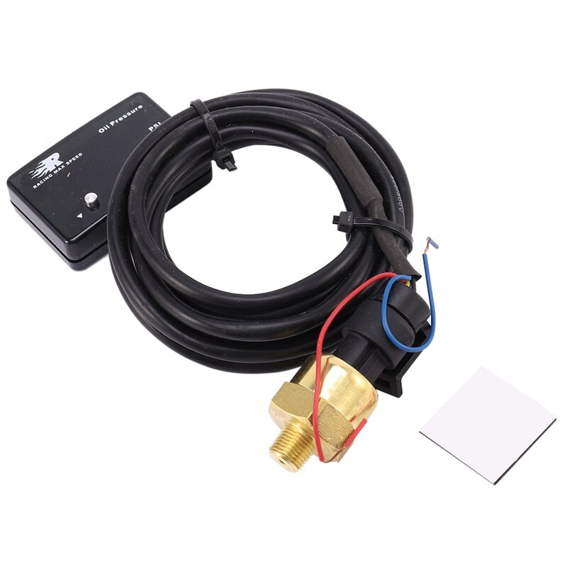 1/8 NPT Sensor Digita Oil Pressure Gauge Red Display 4WD Turbo Diese Petrol