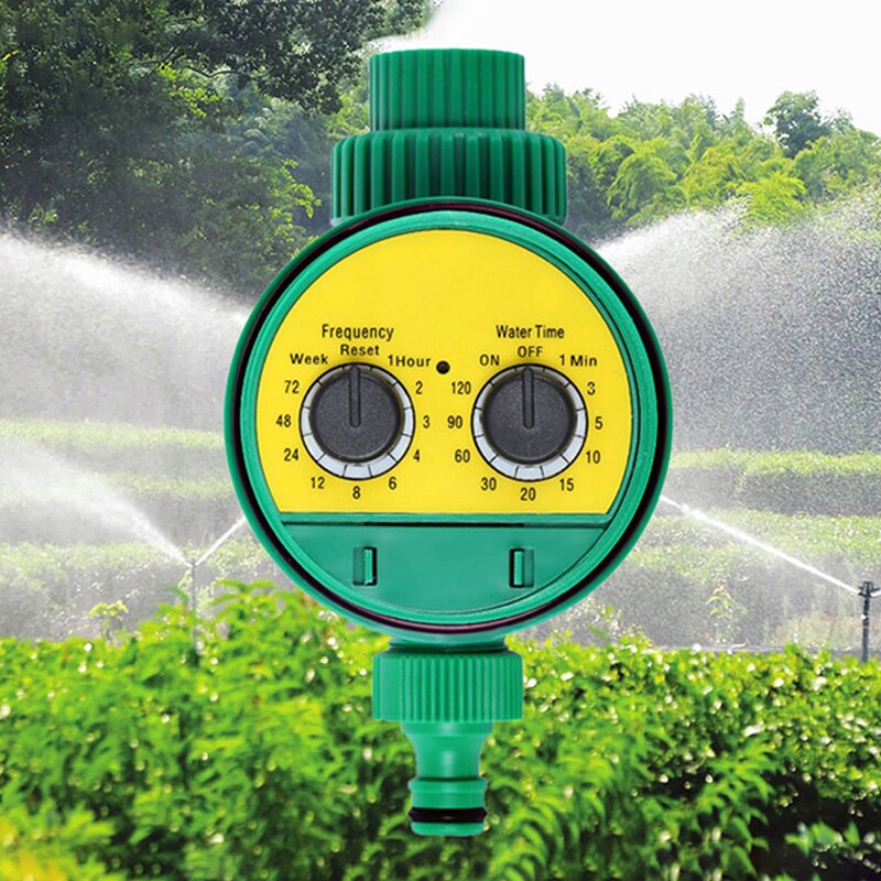 Analogue Two Dial Plastic Water Timer Valve Multi-function Garden Automatic Electronic Watering Faucet Irrigation Controller