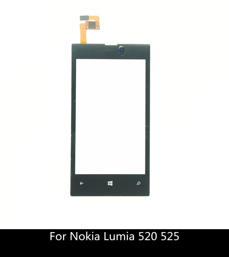 Touch Screen Voor Nokia Lumia 520 525 N520 Touch Digitizer Touchscreen Voor Glas Lens Panel Vervanging Met Plakband