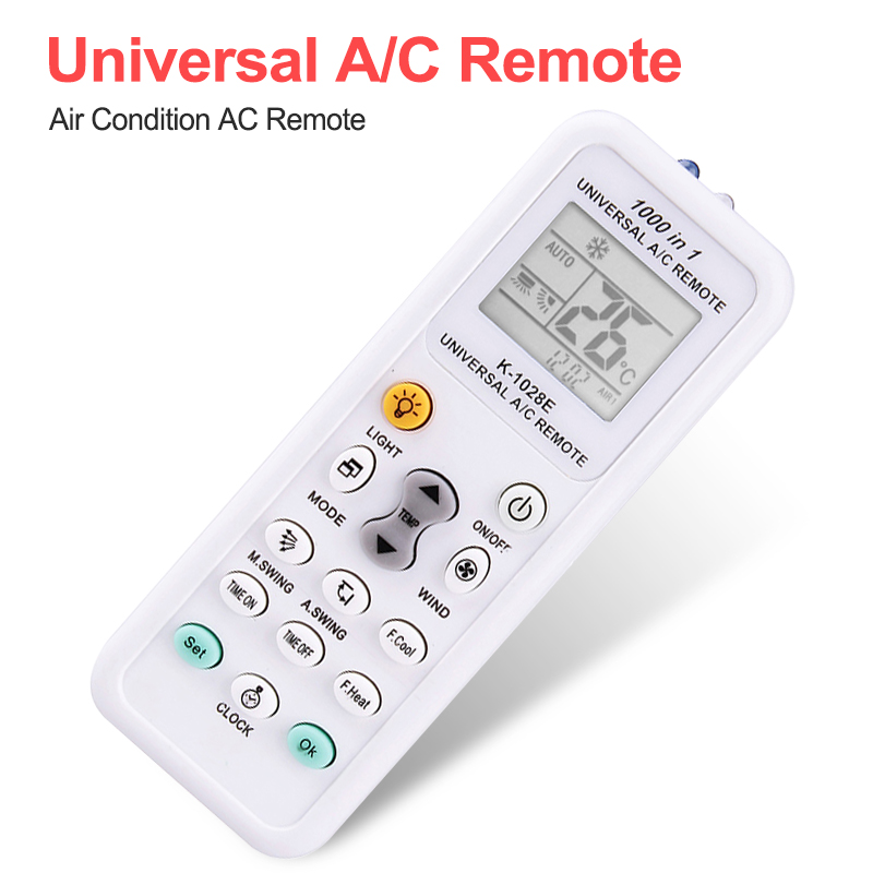 Big LCD Display Remote for Air Condition Low Power K-1028E Air Condition Remote LCD A/C Remote Control Controller