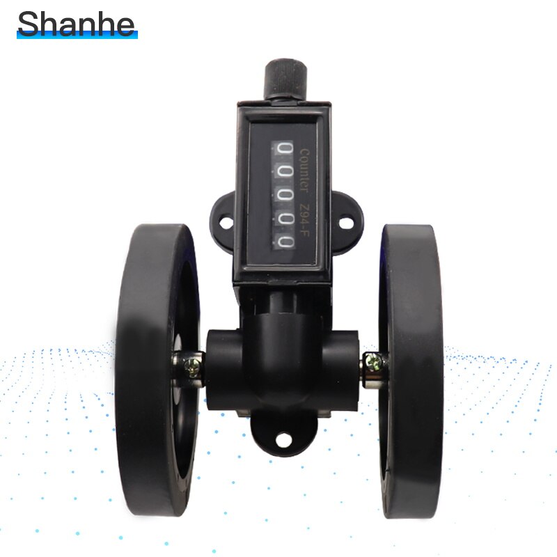 Z94-F Mechanical Wheel Meter Counter 5 Digits Spinning Cable Plastic Film Leather Length Measurement Counter