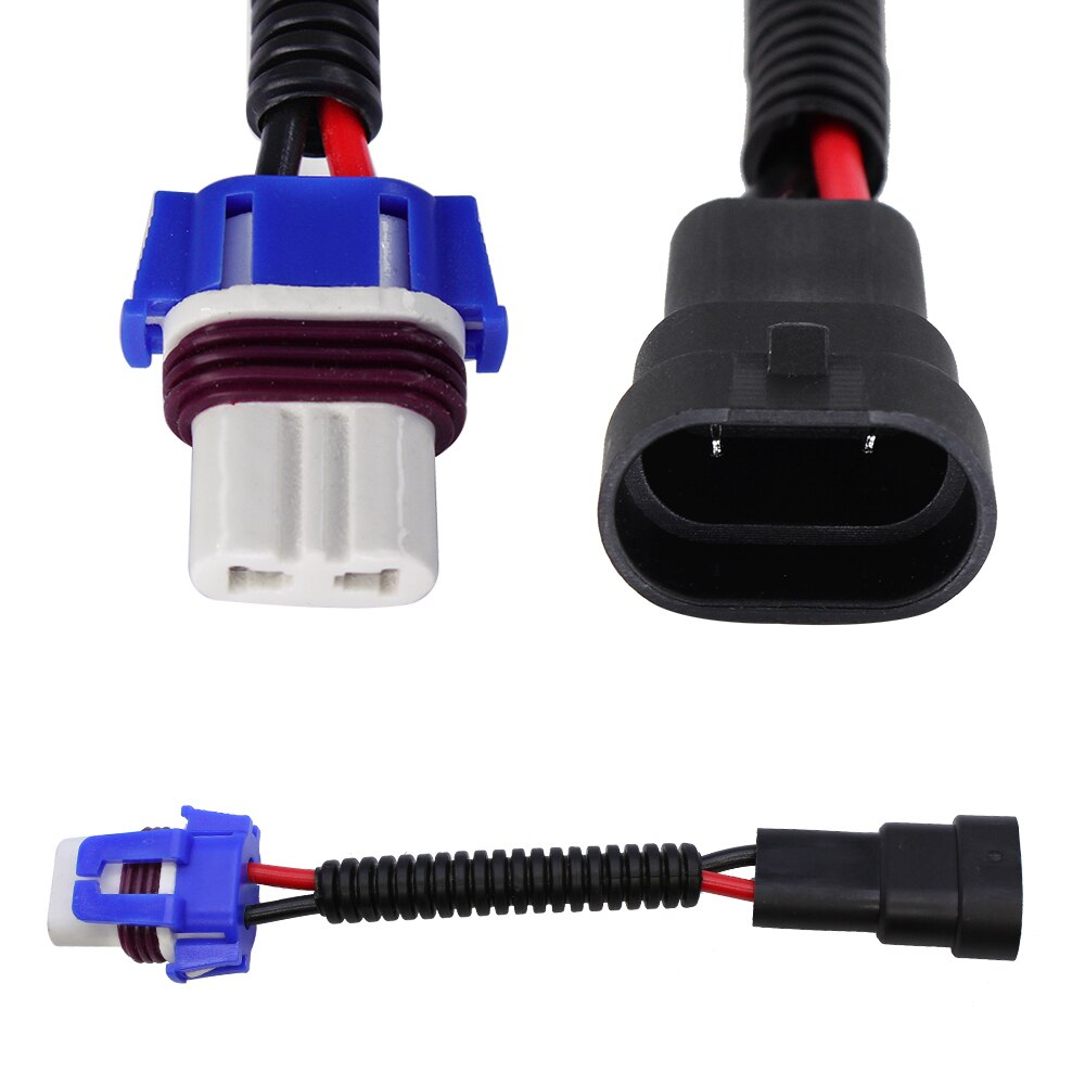 YUNPICAR-arnés de cableado 9005 HB3 a 9006 HB4, Conector de cable para faros delanteros o luces antiniebla, 2 uds.