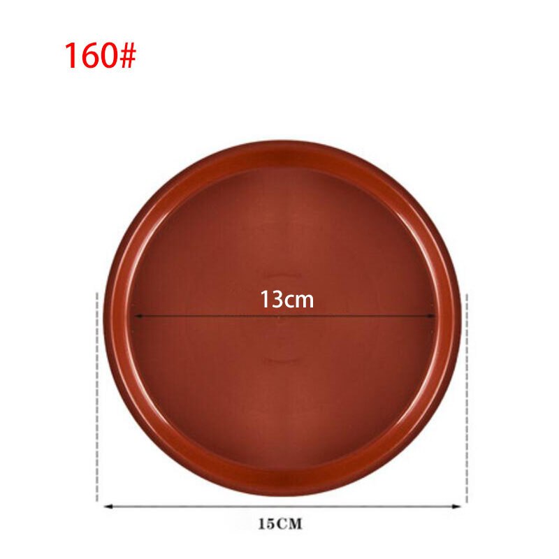 10pcs Plastic Flower plant pot Tray Garden round Pot Saucers Base stand trays Saucer Indoor Outdoor Home gardening supplies: red 160H