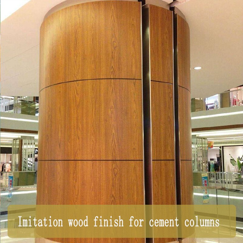 Pintura de madera de imitación de Metal, pintura de arte en agua, efecto de madera de imitación de pared de cemento, tubería galvanizada en madera