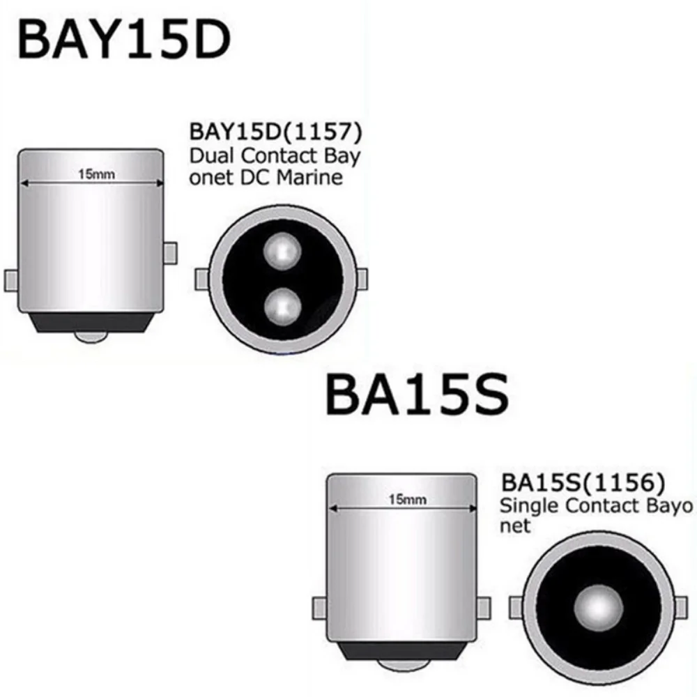 4 COB LED 1156 BAU15S Auto Remlicht Parking Lamp 12 V Auto Voertuig DRL Reverse Lamp Signaal Lamp voor Auto's
