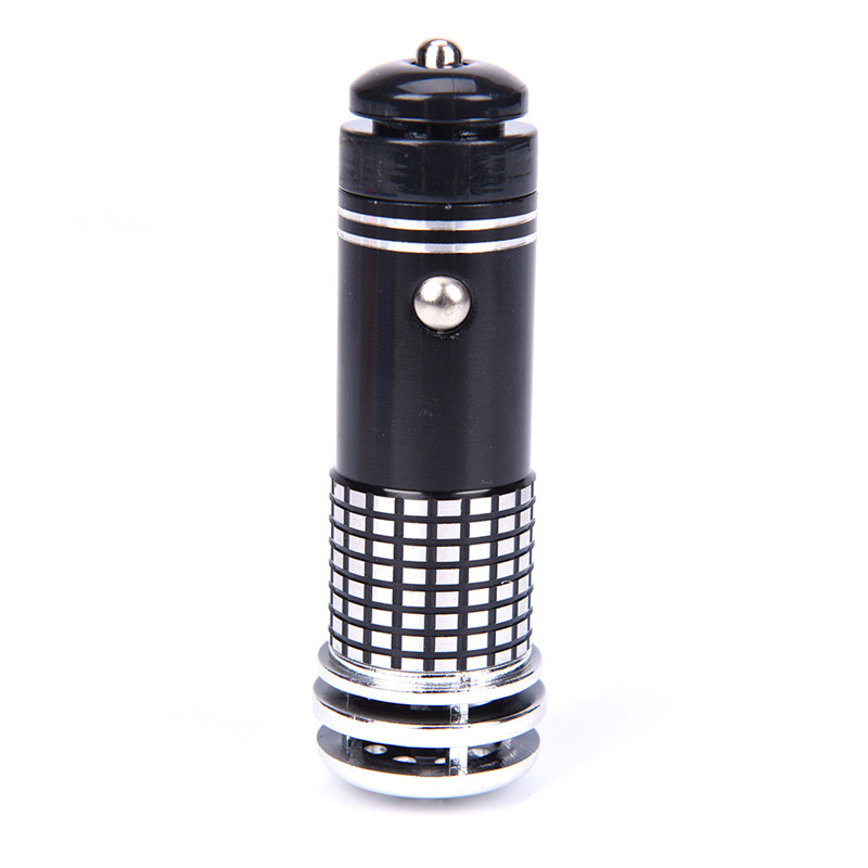Purificador de aire para coche, ionizador de 12V, iones negativos, limpiador de aire, eliminador de humo para coche, casa y oficina, 1 ud.: Black