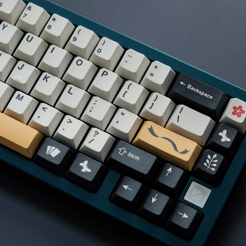 128 Keys GMK Matsu Keycaps Japanese/English Cherry Profile PBT Dye Sublimation Mechanical Keyboard Keycap For MX Switch 61/64/87