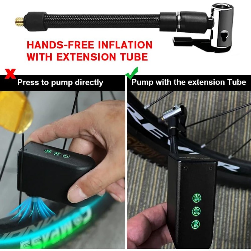 Tragbare Reifen Luftpumpe Mini Luftpumpe Fahrrad und Motorrad Reifen Luftpumpe großer Kondensator draussen wesentliche aufblasbare Artefakt