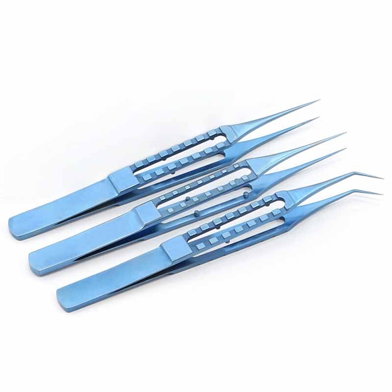 Pinzas para plantar cabello de aleación de titanio, herramienta de instrumento para implante de cabello