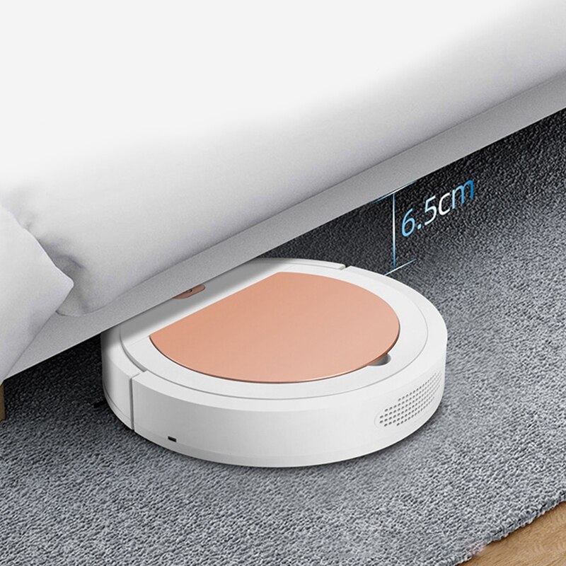 Aspirateur Robot 3.7V, Chargement Automatique par USB, Ultra Fin, 3 en 1, Robot de Balayage Intelligent, Blanc, pour la Maison