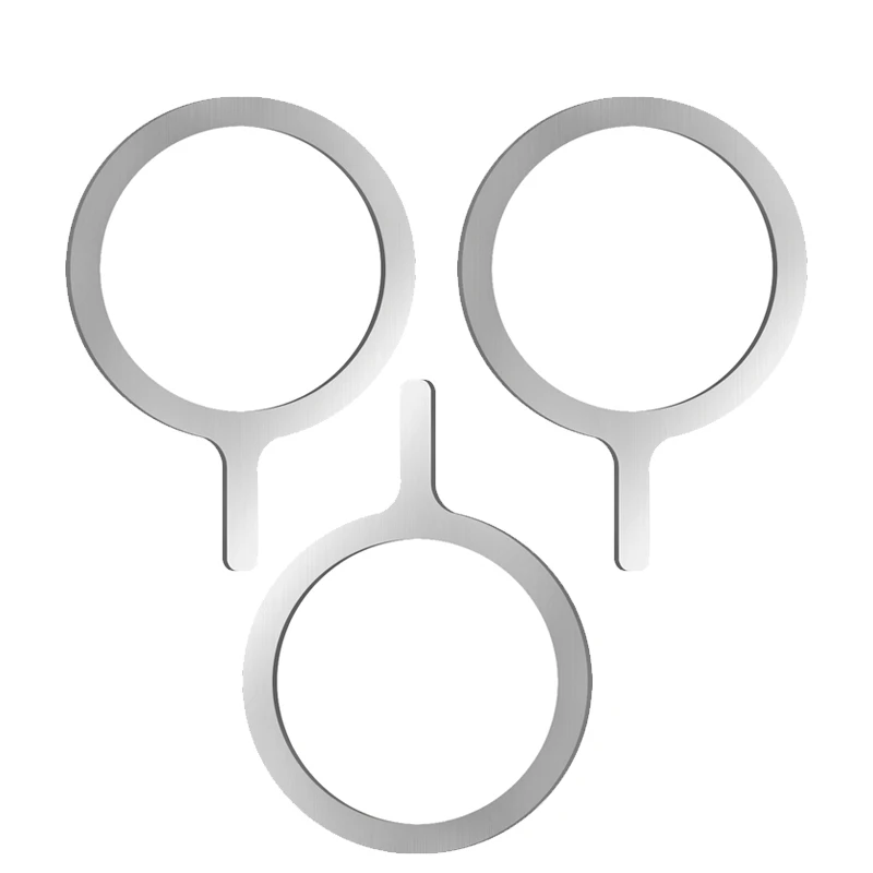 Self Adhesive Metal Ring Iron Sheet Sticker for Apple IPhone Case Magsafe Magnetic Wireless Charging Ring for iPhone 15: Sky Blue